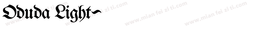 Oduda Light字体转换